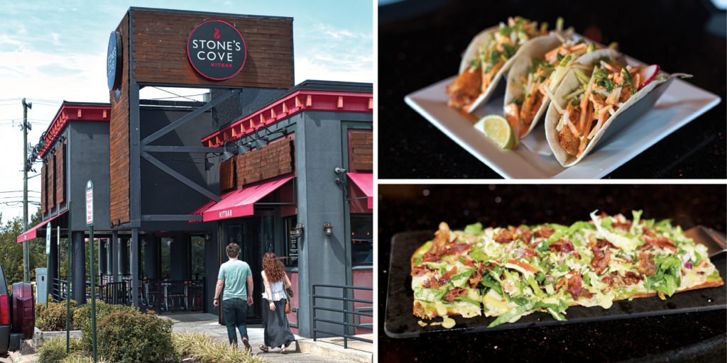 Stone's Cove Kitbar with tacos and flatbread