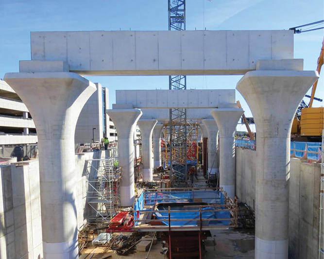 Dulles Airport Station Construction