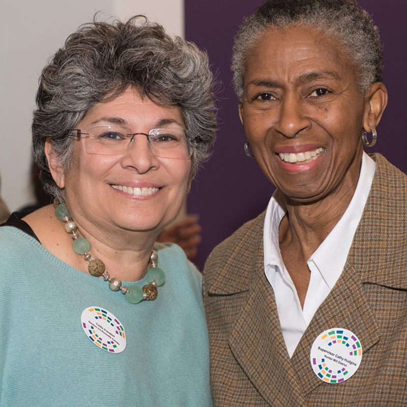 Leila Gordon, Reston Community Center and Hunter Mill Supervisor Cathy Hudgins
