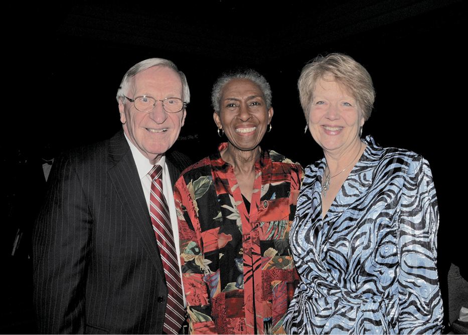 Del. Ken Plum, Sup. Cathy Hudgings, Jane Plum