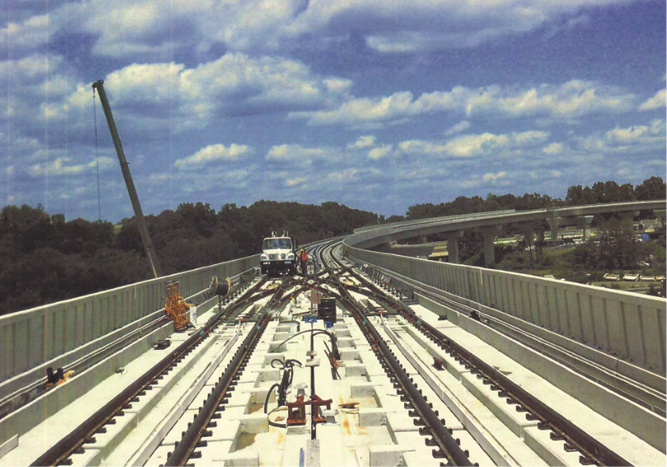 DF Track on Aerial Guideway