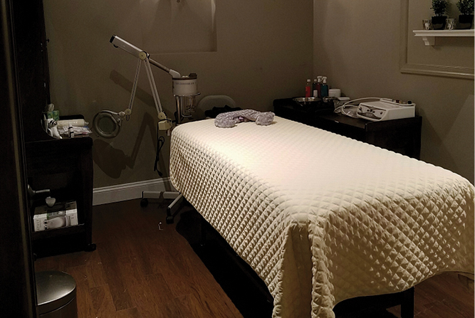 Woodhouse Day Spa massage table