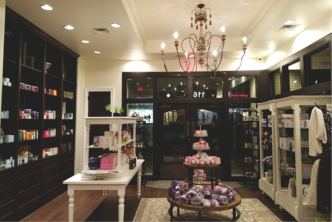 Woodhouse Day Spa retail