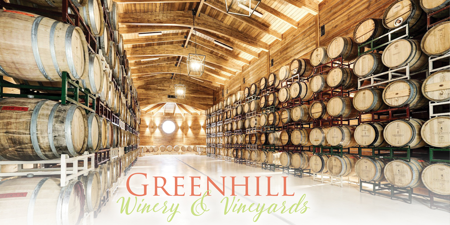 Greenhill Winery & Vineyards - barrels of wine