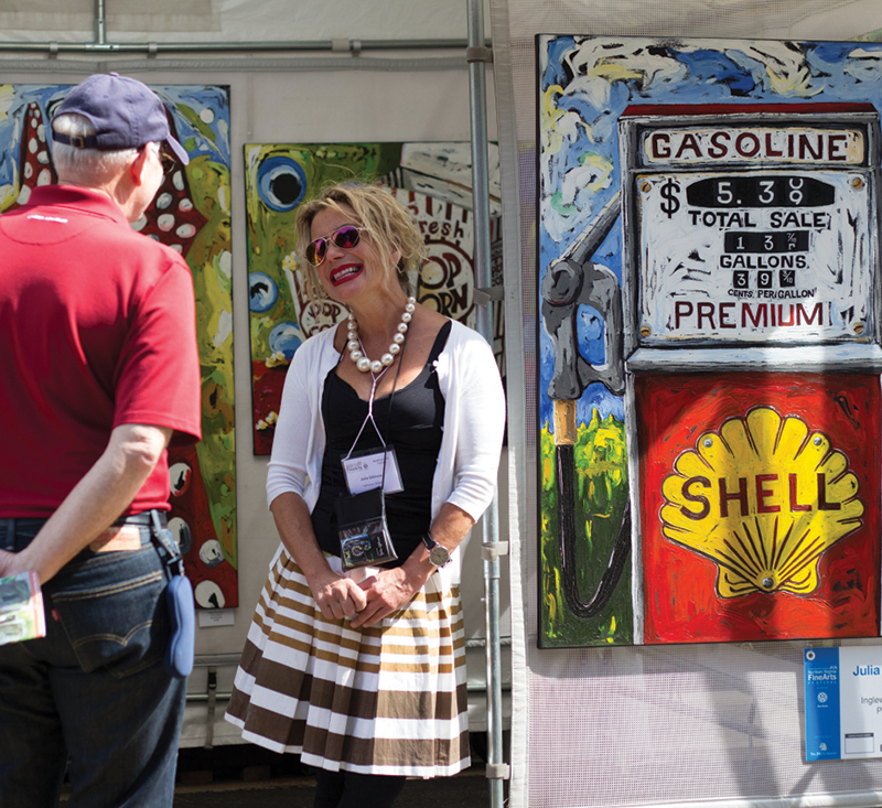 NVFAF artist Julia Gilmore booth