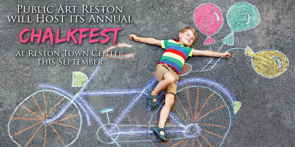Public Art Reston will Host its Annual ChalkFest at Reston Town Center this September VivaReston